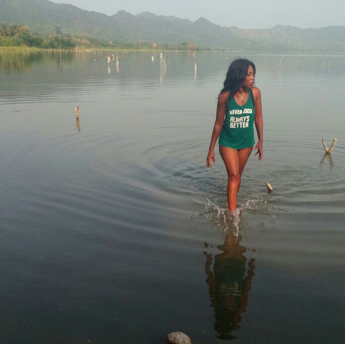 PHOTOS: Actress Marian Addo Goes Hot At Lake Bosumtwi