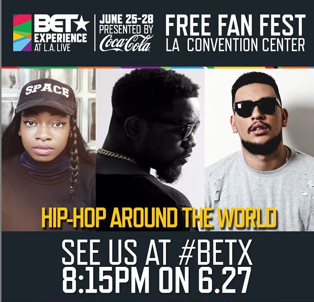 Sarkodie, AKA and Little Simz to perform at the BET Experience on June 27