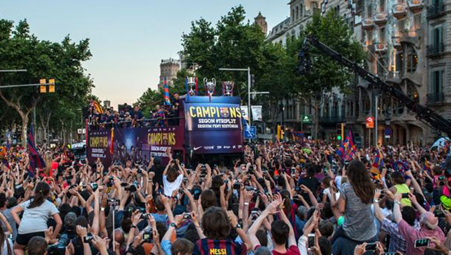 FC Barcelona Champions League celebration: thousands of fans celebrate club’s 5th Euoropean Cup 