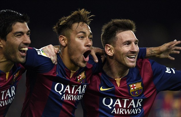 Lionel Messi, Neymar and Luis Suarez could leave Barcelona if Chelsea or Paris Saint-Germain call, says club's vice president 