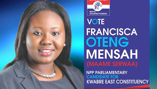 22-year-old lady wins NPP primary at Kwabre East Constituency 