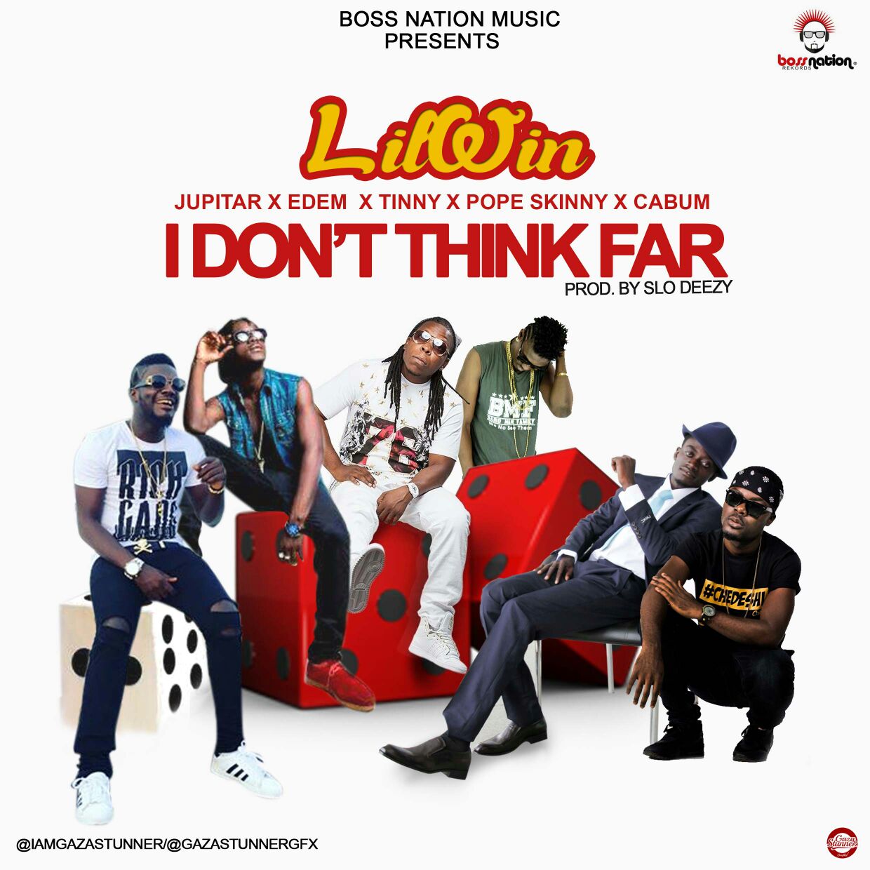 Jupitar, Edem, Tinny, Pope Skinny & Cabum On Lil Win's "I Don't Think Far" Cover