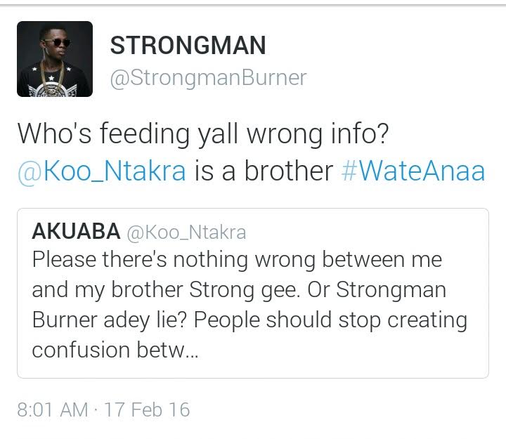 We Are At No War! Strongman And Koo Ntakra Tell Fans.